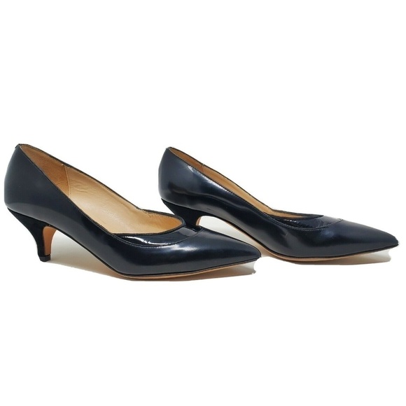 Sesto Meucci Women's Black Leather Slip On Pumps - Picture 1 of 13